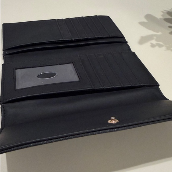 Guess Black Wallet with Gold Accents - Picture 10 of 11